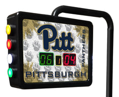 University of Pittsburgh Panthers Logo Electronic Shuffleboard Table Scoring Unit Close Up