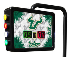 USF Bulls Logo Electronic Shuffleboard Table Scoring Unit Close Up