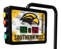 USM Golden Eagles Logo Electronic Shuffleboard Table Scoring Unit Close up