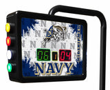 Navy Midshipmen Shuffleboard Table | Laser Engraved Logo Shuffleboard Table
