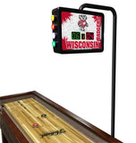 Wisconsin Badgers Electronic Shuffleboard Table Scoreboard