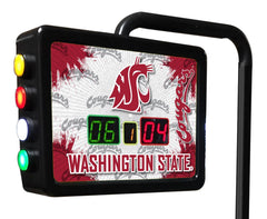 Washington State University Cougars Logo Electronic Shuffleboard Table Scoring Unit Close Up