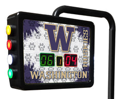 University of Washington Huskies Logo Electronic Shuffleboard Table Scoring Unit Close Up
