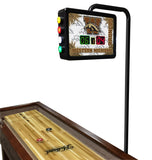 Western Michigan Broncos Shuffleboard Table | Laser Engraved Logo Shuffleboard Table