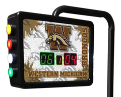 Western  Michigan University Broncos Logo Electronic Shuffleboard Table Scoring Unit Close Up