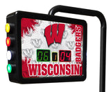 Wisconsin W Block Electronic Shuffleboard Table Scoreboard