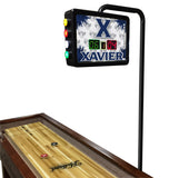 Xavier Musketeers Shuffleboard Table | Laser Engraved Logo Shuffleboard Table