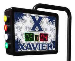Xavier University Musketeers Logo Electronic Shuffleboard Table Scoring Unit Close Up