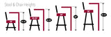 University of Alabama (A) L8B1 Backless Bar Stool | University of Alabama (A) Backless Counter Bar Stool