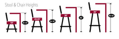 Southern Illinois University Salukis Stationary Bar Stool | Southern Illinois Salukis Stationary Bar Stool