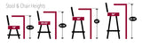 Texas Tech Red Raiders L014 Bar Stool | NCAA TTU Red Raiders Logo Bar Stool