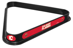 Calgary Flames Billiard Triangle Rack | NHL Calgary Flames Hockey Team Logo Pool Table Triangle