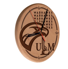 ULM Warhawks Engraved Wood Sign