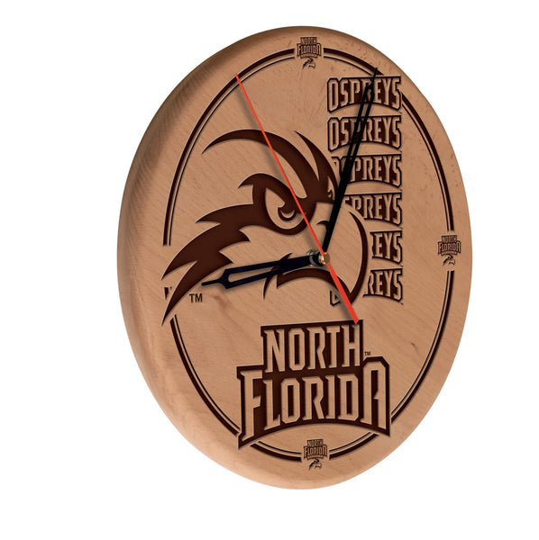 North Florida Ospreys Engraved Wood Clock