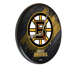 Boston Bruins Printed Wood Clock