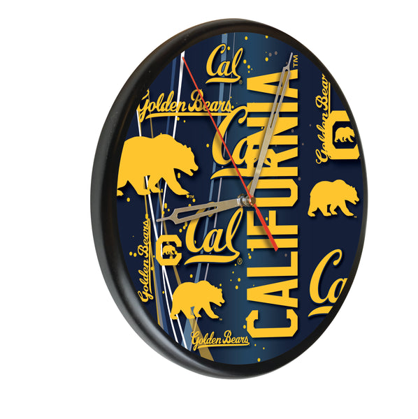 Cal Bears Printed Wood Clock