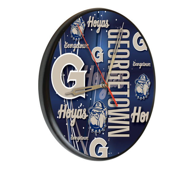 Georgetown Hoyas Printed Wood Clock