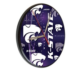 Kansas State Wildcats Printed Wood Clock