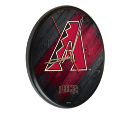 MLB's Arizona D Backs Logo Digitally Printed Wooden Clock from Holland Bar Stool Co.