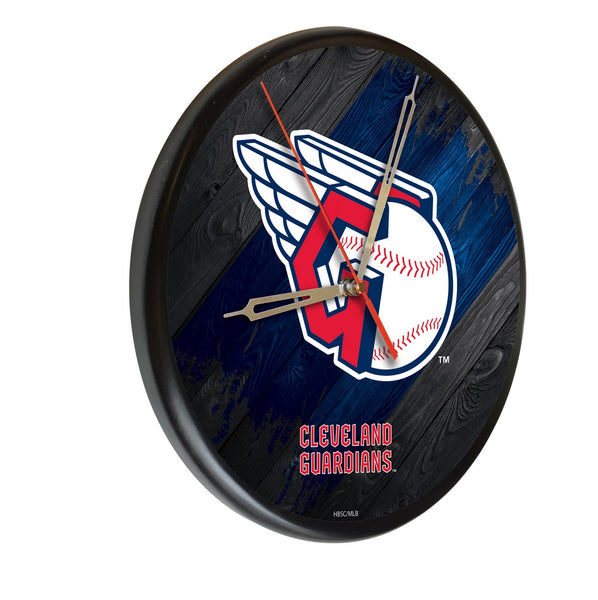 Cleveland Guardians Printed Wood Clock | MLB Wood Clock