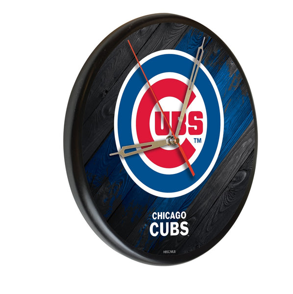 Chicago Cubs Printed Wood Clock | MLB Wood Clock