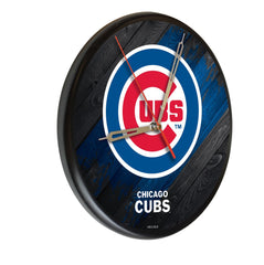 Chicago Cubs Logo Printed Wood Clock | MLB Wooden Clock
