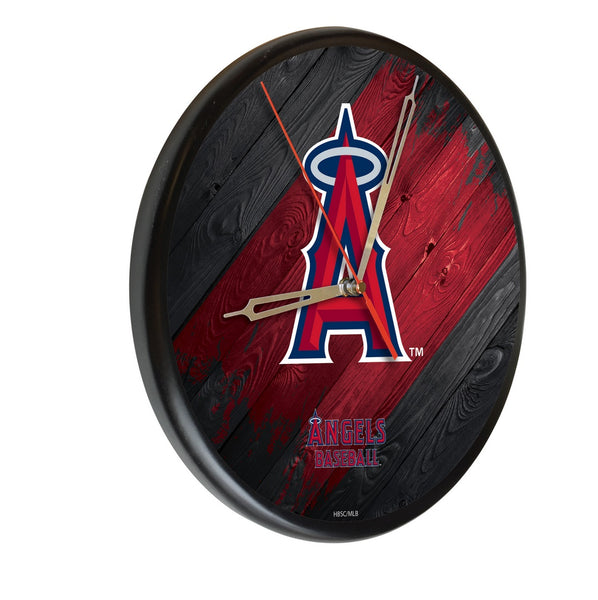Los Angeles Angels Printed Wood Clock | MLB Wood Clock