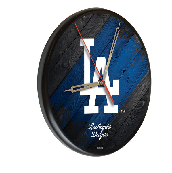 Los Angeles Dodgers Printed Wood Clock | MLB Wood Clock