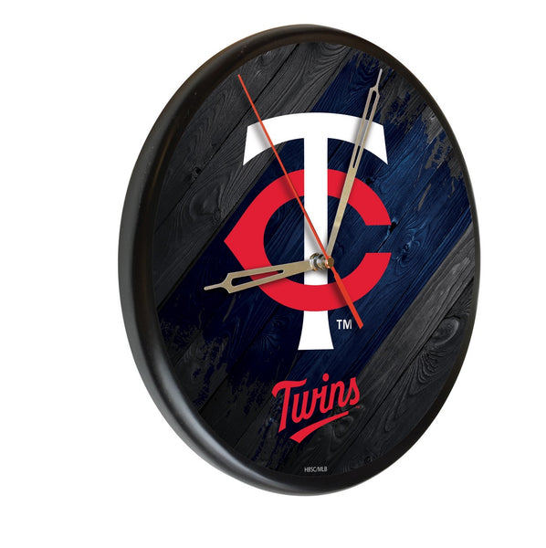 Minnesota Twins Printed Wood Clock | MLB Wood Clock