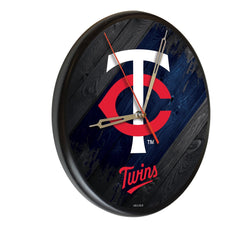Minnesota Twins Logo Printed Wood Clock | MLB Wooden Clock