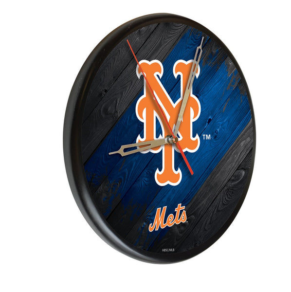 New York Mets Printed Wood Clock | MLB Wood Clock