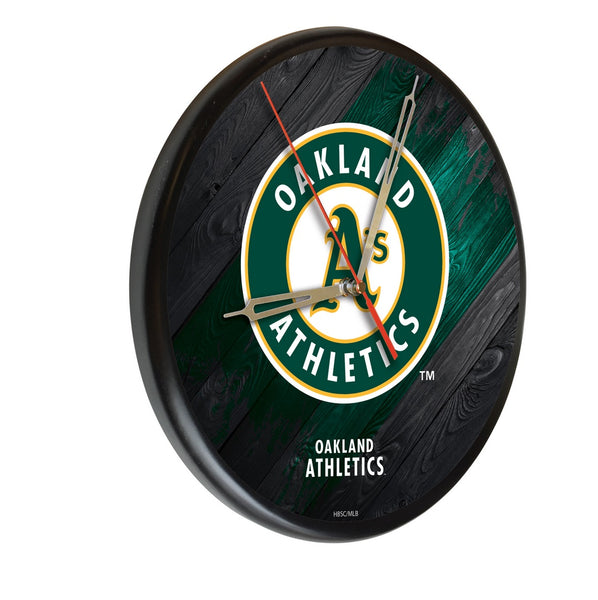 Oakland Athletics Printed Wood Clock | MLB Wood Clock