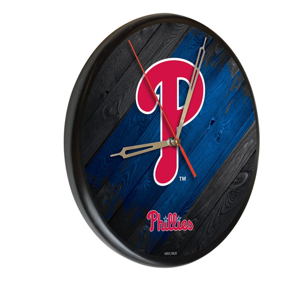 Philadelphia Phillies Printed Wood Clock | MLB Wood Clock