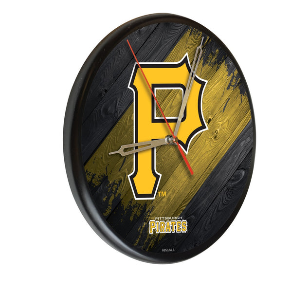 Pittsburgh Pirates Printed Wood Clock | MLB Wood Clock