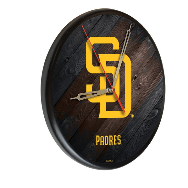 San Diego Padres Printed Wood Clock | MLB Wood Clock