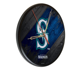 Seattle Mariners Logo Printed Wood Clock | MLB Wooden Clock