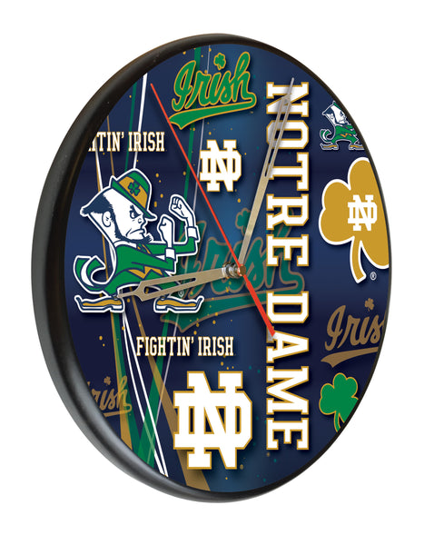 Notre Dame Fighting Irish Printed Wood Clock