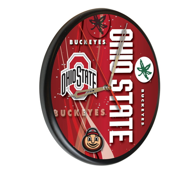 Ohio State Buckeyes Printed Wood Clock