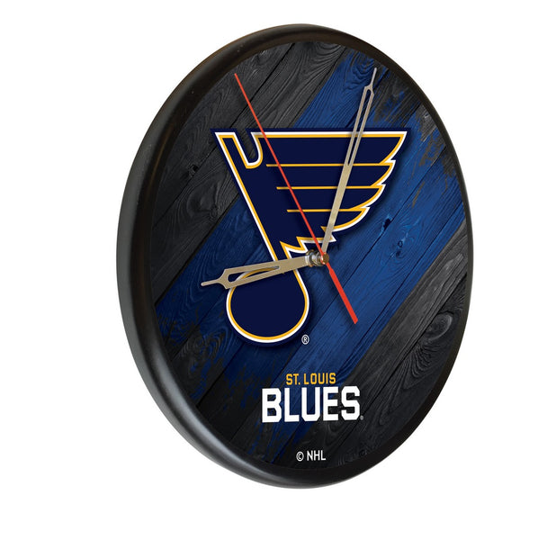 St. Louis Blues Printed Wood Clock