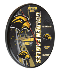 University of Southern Miss Golden Eagles Printed Wood Clock