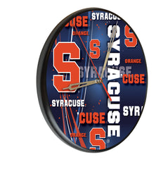 Syracuse Orange Printed Wood Clock