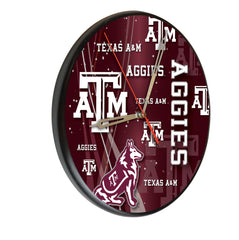 Texas A&M Aggies Printed Wood Clock