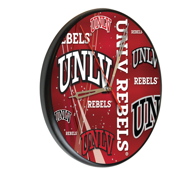 University of Nevada Las Vegas Runnin' Rebels Printed Wood Clock