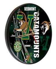 Vermont Catamounts Printed Wood Clock