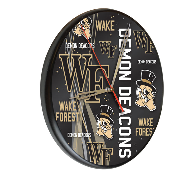 Wake Forest Demon Deacon Printed Wood Clock