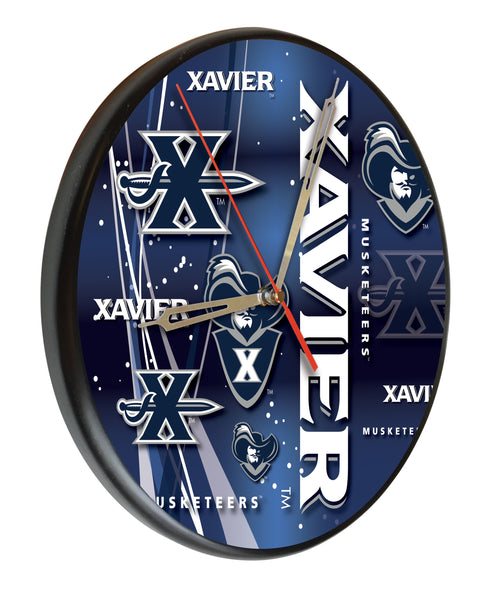 Xavier Musketeers Printed Wood Clock