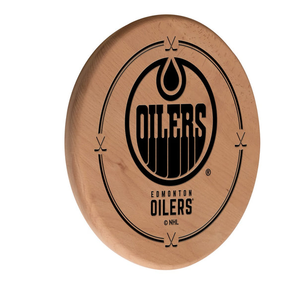 Edmonton Oilers Engraved Wood Sign