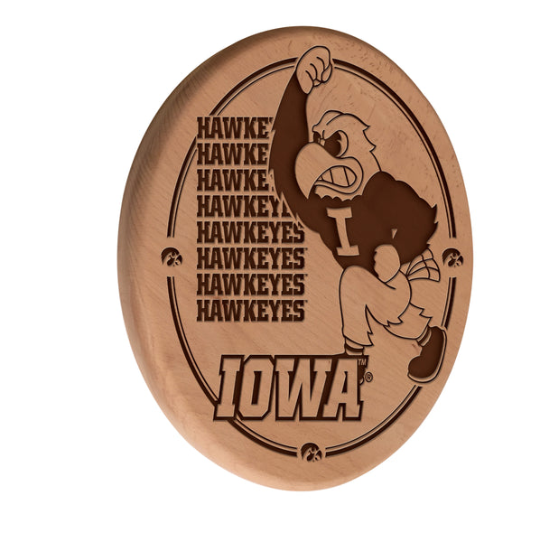 University of Iowa Hawkeyes Engraved Wood Sign