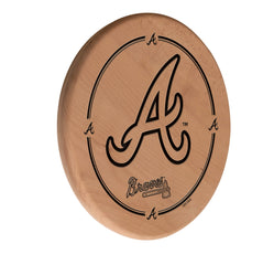 MLB's Atlanta Braves Laser Engraved Logo Wooden Sign from Holland Bar Stool Co.