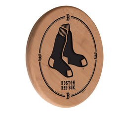 MLB's Boston Red Sox Laser Engraved Logo Wooden Sign from Holland Bar Stool Co.